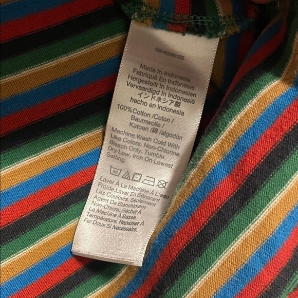 Madewell Luxe Boxy-Crop Tee in Mathis Stripe size Medium - Picture 6 of 7